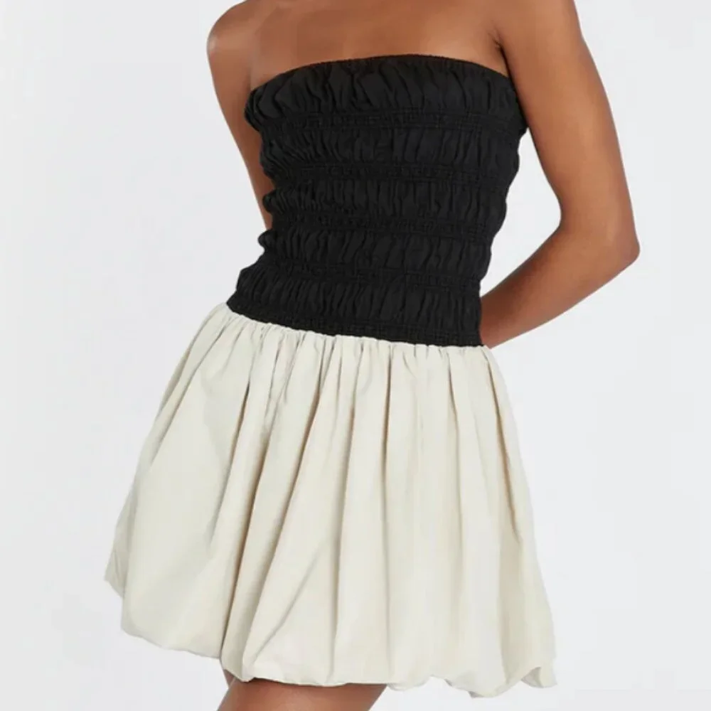 NWT DISSH STEVIE BLACK AND STONE MINI DRESS - Picture 1 of 4